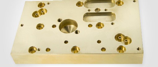 CNC milled brass breathing circuit